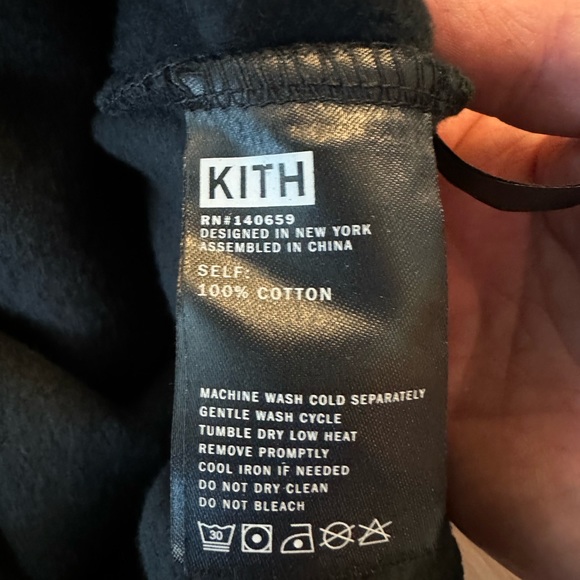 Kith X Nobu knife sweatshirt, black, size  XXL - Picture 7 of 8